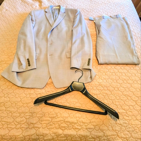 Calvin Klein 46R 36x30 grey suit - Picture 1 of 8